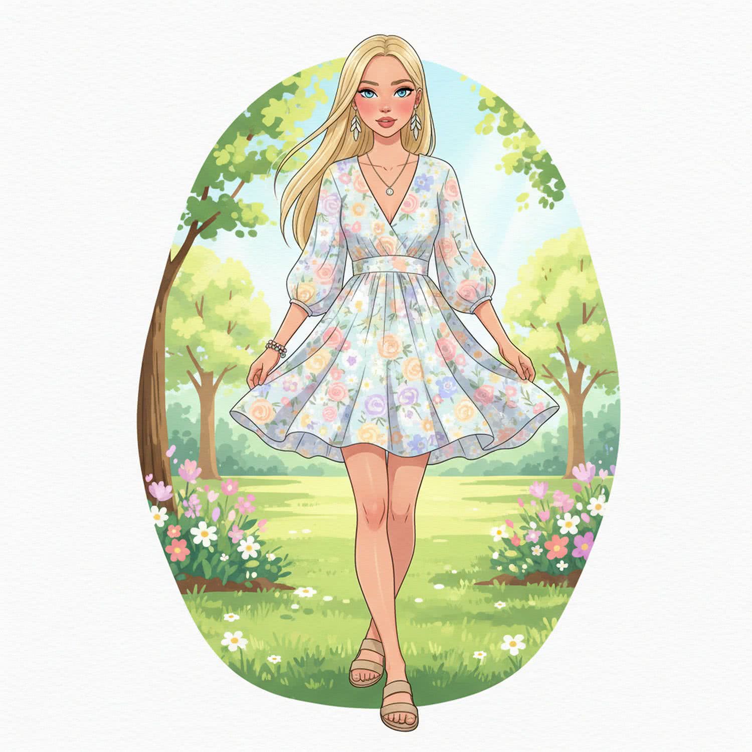 Ilustracja poglądowa w kategorii Kobieta i Moda - Seksowne Stylizacje