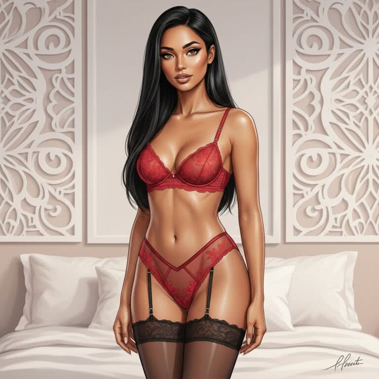 Czerwona nić zmysłowości – jak koronkowe sekrety splatają się z egzotycznym blaskiem