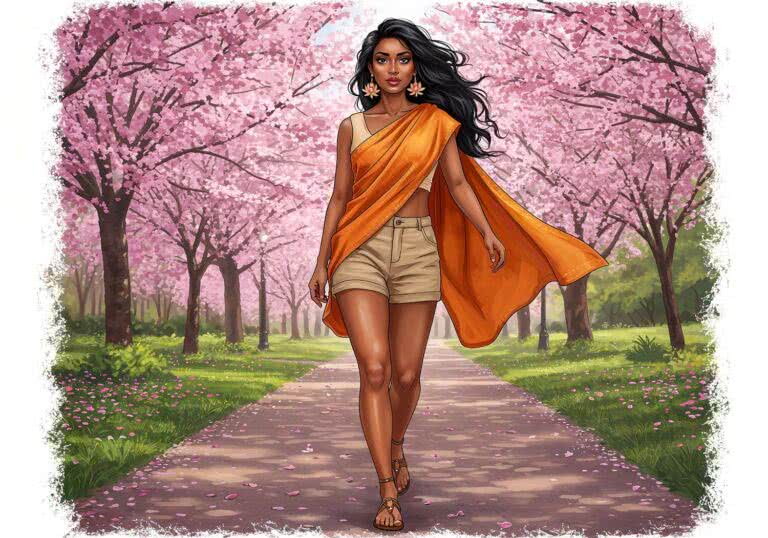 Wiosenne tańce z wiatrem – jak indyjski blask spotyka uliczny luz