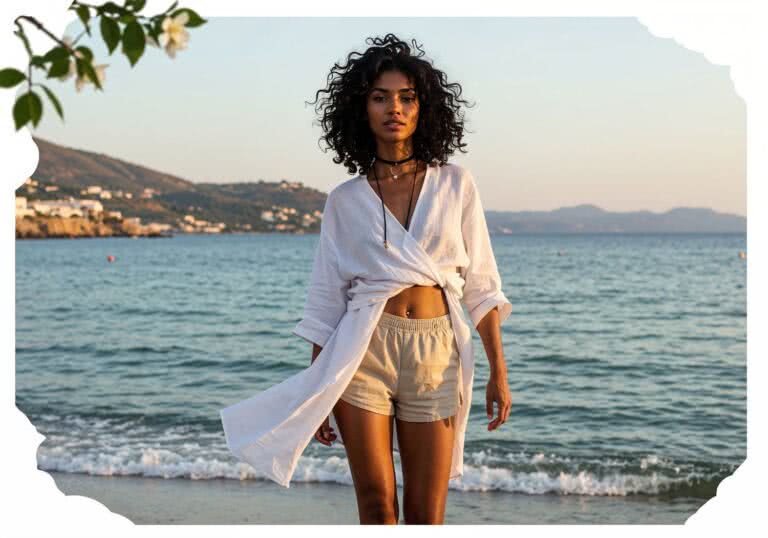 Wiosenna lekkość greckich fal – styl, który tańczy z wiatrem