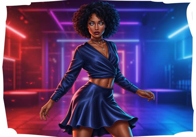 Nocne iskry – satyna, cień i grecki żar w klubowym tańcu