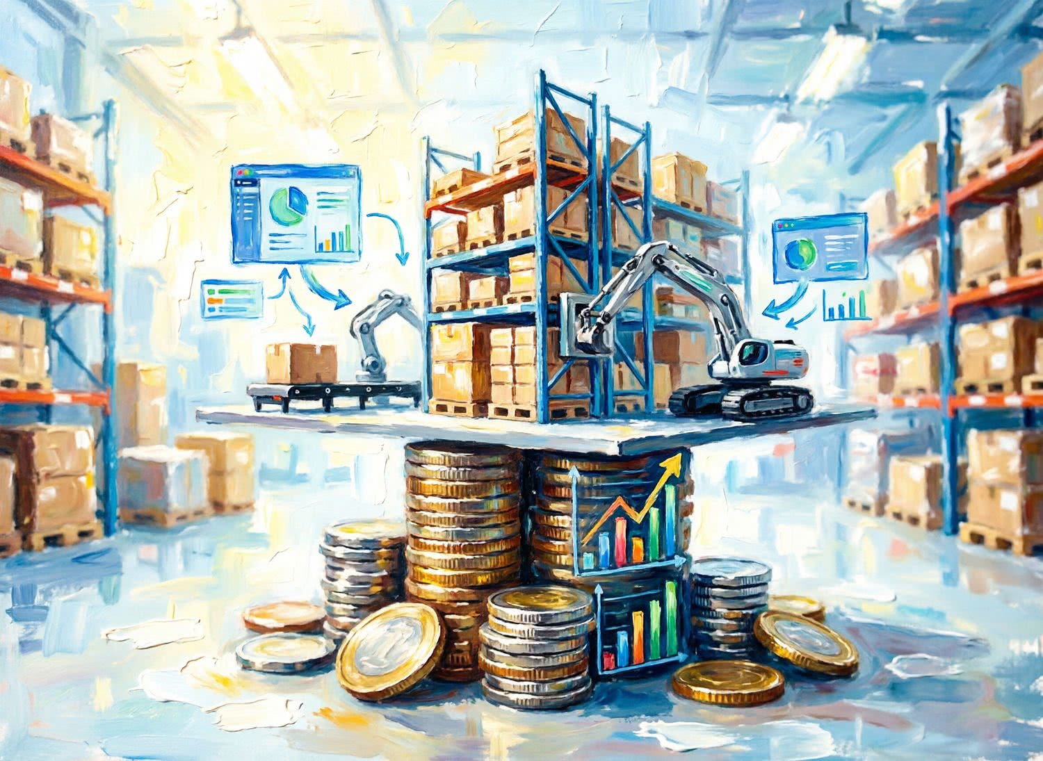 Ilustracja poglądowa Usprawnianie magazynów z ekspertami firmy AGILERO