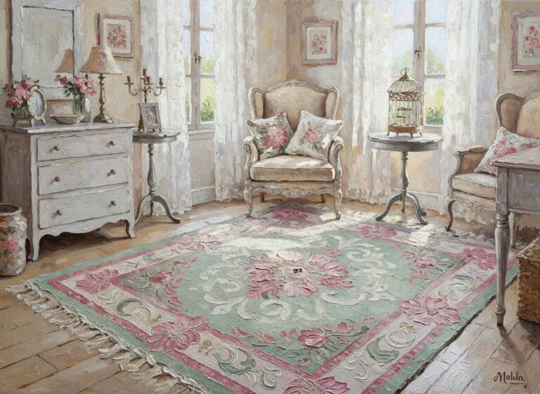 Dywany w stylu shabby chic tworzą niepowtarzalny klimat w każdym wnętrzu